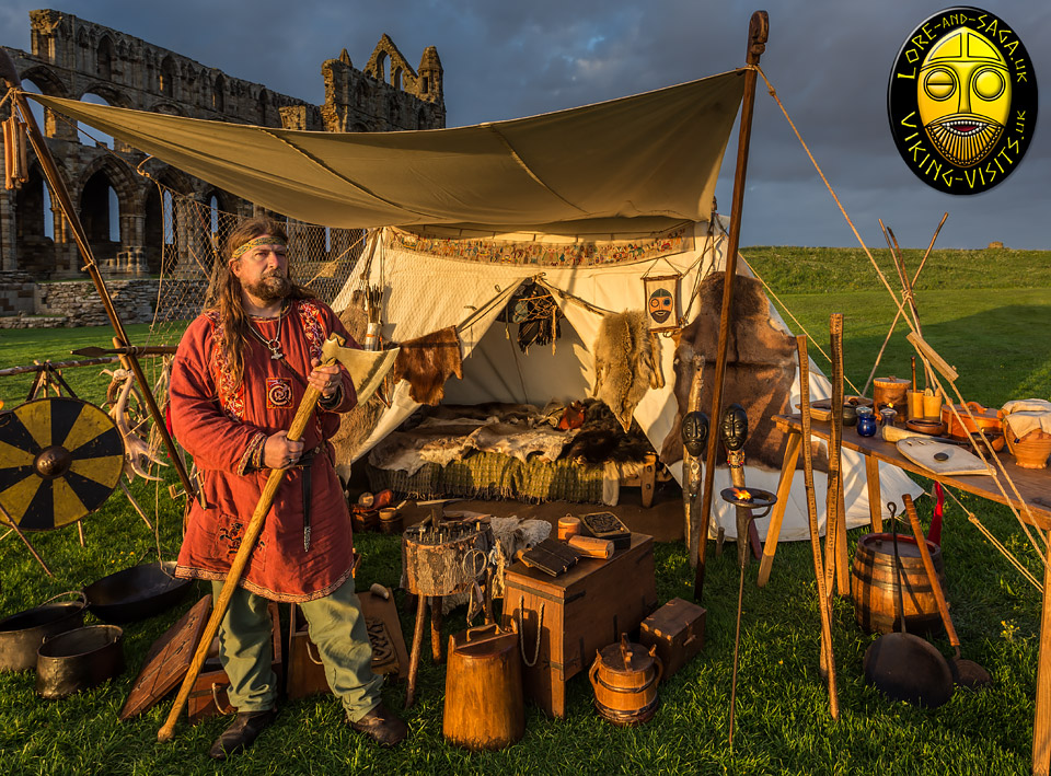 A Viking living history display set up at Whitby abbey.- Image copyrighted © Gary Waidson. All rights reserved. 