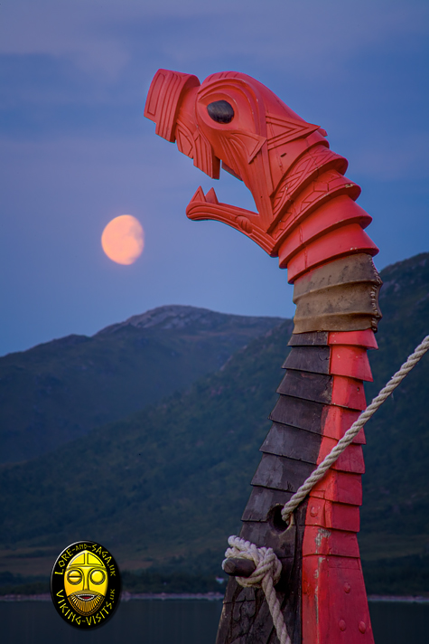 The Dragons head  prow of a Viking longship. - Image copyrighted © Gary Waidson. All rights reserved.